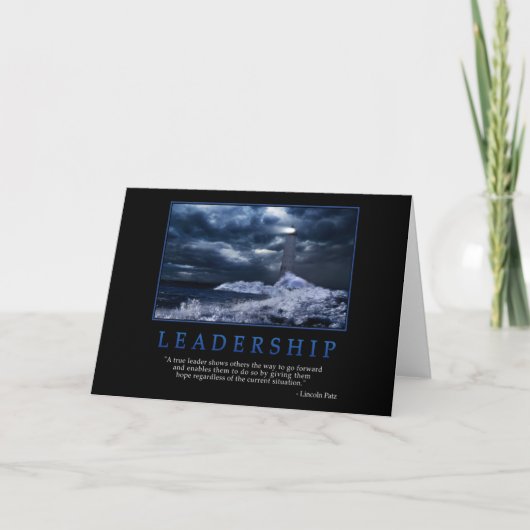 Carte de voeux du leadership (Devant)