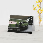 Carte de voeux du lecteur d'enregistrement (Fleur jaune)