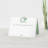 Carte de voeux du lecteur vert (Dos)
