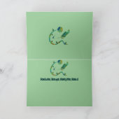 Carte de voeux du lecteur vert (Intérieur)