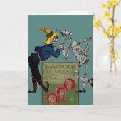 Carte de vœux du Magicien d'Oz (Fleur jaune)