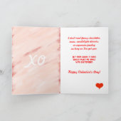 Carte de voeux du Mari Valentine's Day Red Hearts (Intérieur)