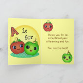 Carte de voeux du Merci d'appréciation de l'enseig (Intérieur)