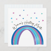 Carte de voeux du Mois de l’histoire des femmes (Devant / Derrière)