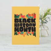 Carte de vœux du Mois de l'histoire des Noirs Colo (Debout devant)