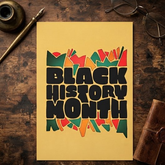 Carte de vœux du Mois de l'histoire des Noirs Colo