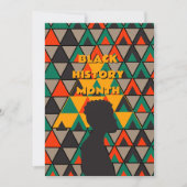 Carte de voeux du mois de l'histoire noire (Devant)