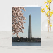 Carte de voeux du monument de Washington (Fleur jaune)