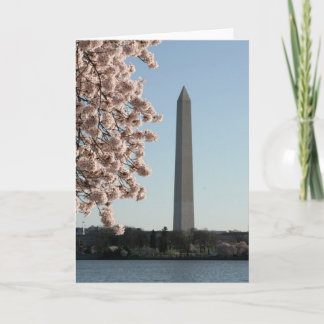 Carte de voeux du monument de Washington