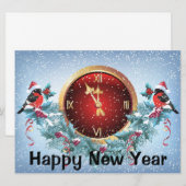 Carte de vœux du Nouvel An (Devant / Derrière)