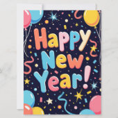 Carte de vœux du Nouvel An (Devant)