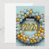 Carte de vœux du Nouvel An 2024 (Devant / Derrière)