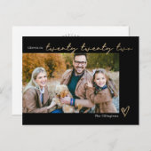 Carte de vœux du Nouvel An à orthographe modifiabl (Devant / Derrière)