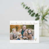 Carte de vœux du Nouvel An à orthographe personnal (Debout devant)