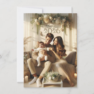 Carte de vœux du Nouvel An | Carte de famille