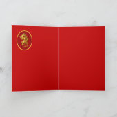 Carte de voeux du Nouvel An chinois 2024 Dragon (Intérieur)