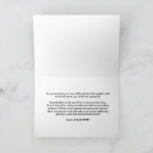 Carte de vœux du Nouvel An chrétien (Intérieur)