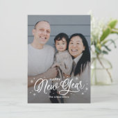 Carte de vœux du Nouvel An Cool Flakes (Debout devant)