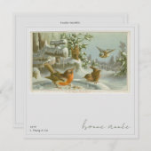 Carte de vœux du Nouvel An de 1879 (Devant / Derrière)