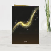 Carte de vœux du Nouvel An – Design noir et or (Dos)