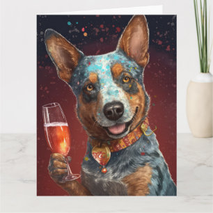 Carte de vœux du Nouvel An pour bétail australien