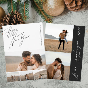 Carte de vœux du Nouvel An pour couples fiancés - 