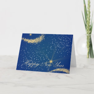Carte de vœux du Nouvel An Stars Happy