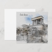 Carte de vœux du Palais de Knossos – Voyage en Crè (Devant / Derrière)