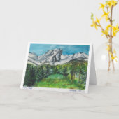 Carte de vœux du Parc Estes dans les Montagnes Roc (Fleur jaune)