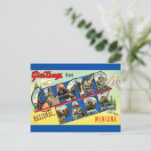 Carte de vœux du parc Glacier (Debout devant)