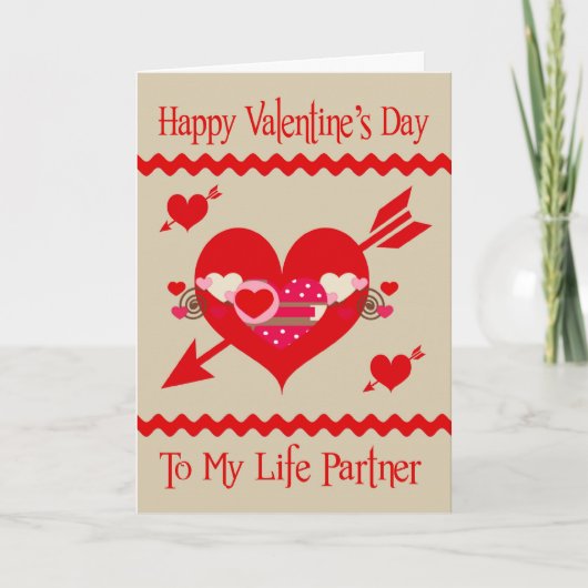 Carte de voeux du partenaire Valentine's Day To Li (Devant)