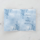 Carte de voeux du pasteur : Sky Blue Elegance (Intérieur)