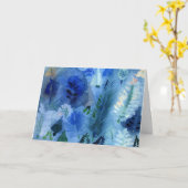 Carte de voeux du pays des merveilles d'hiver (Fleur jaune)