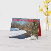 Carte de voeux du pays des merveilles d'hiver du (Fleur jaune)