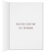 Carte de voeux du Père Noël Noël Xmas Wreath (Intérieur (Droit))