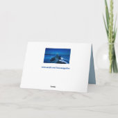 carte de voeux du phare de nuit (Dos)