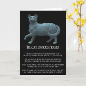 Carte de voeux du propriétaire de chats (Fleur jaune)