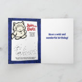 Carte de voeux du Puzzle de Loup faunique (Intérieur)