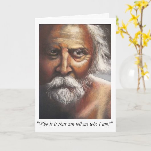 Carte de voeux du Roi Lear (Fleur jaune)