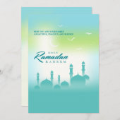 Carte de voeux du Saint Ramadan Kareem (Devant / Derrière)