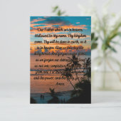 Carte de voeux du Seigneur pour la prière quotidie (Debout devant)