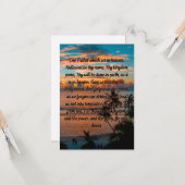 Carte de voeux du Seigneur pour la prière quotidie (Devant/Arrière en situation)