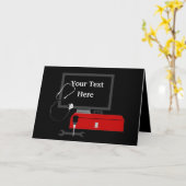 Carte de voeux du service de réparation informatiq (Fleur jaune)