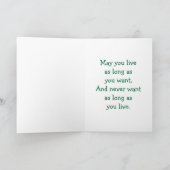 Carte de voeux du shamrock St. Patrick (Intérieur)