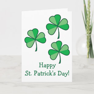 Carte de voeux du shamrock St. Patrick