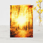 CARTE DE VOEUX Du SOLEIL 1GOLD (Fleur jaune)