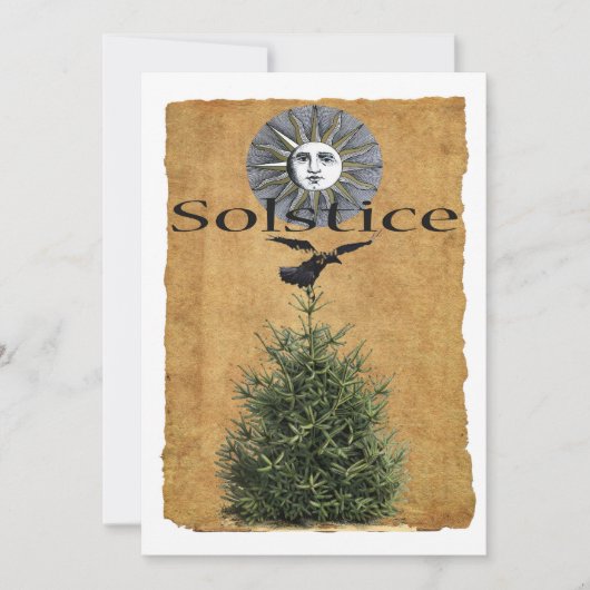 Carte de vœux du solstice d'hiver (Devant)