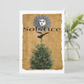 Carte de vœux du solstice d'hiver (Debout devant)