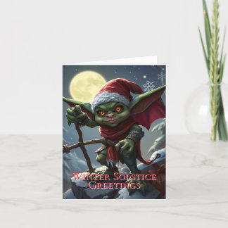Carte de vœux du solstice d'hiver Gobelin