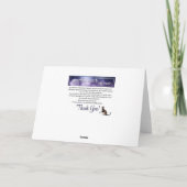 Carte de vœux du solstice d'hiver Scène hivernale (Dos)